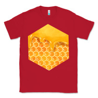 Red honeycomb fa element Classic Tee - FaDigitalArtStudio