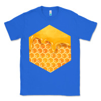 True Royal honeycomb fa element Classic Tee - FaDigitalArtStudio