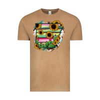 Vintage Camel Arkansas Map Sunflower Cactus Serape Vintage Tee - RanaPortraitStore
