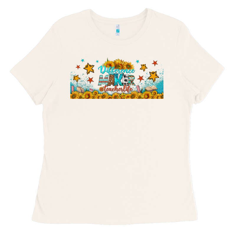 Difference Maker Teacher Life Libbey Glass Ladies Tee by BundleAndBundleShop | Teevron