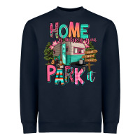 Navy home is where we park it Heavyweight Sweatshirt - RanaPortraitStore
