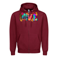 Burgundy turtle love Zipper Hoodie - RanaPortraitStore