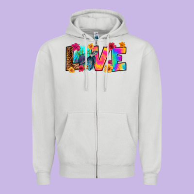 Turtle Love Zipper Hoodie Designed By Ranaportraitstore