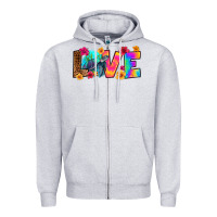 Heather Grey turtle love Zipper Hoodie - RanaPortraitStore