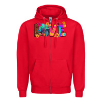 Red turtle love Zipper Hoodie - RanaPortraitStore