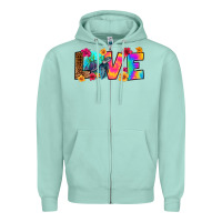 Seafoam turtle love Zipper Hoodie - RanaPortraitStore