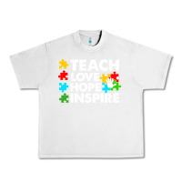 Lunar Rock Teach Love Hope Inspire Urban Heavy Tee - CowhideDigitalArt