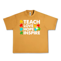 Peanut Butter Teach Love Hope Inspire Urban Heavy Tee - CowhideDigitalArt