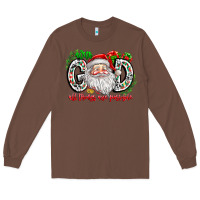 Chestnut with god all things are possible santa Long Sleeve Tee - CowhideDigitalArt
