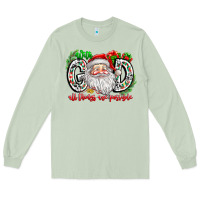 Matcha with god all things are possible santa Long Sleeve Tee - CowhideDigitalArt