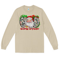Mushroom with god all things are possible santa Long Sleeve Tee - CowhideDigitalArt