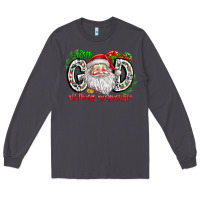 Smoke with god all things are possible santa Long Sleeve Tee - CowhideDigitalArt