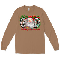Toasted Coconut with god all things are possible santa Long Sleeve Tee - CowhideDigitalArt