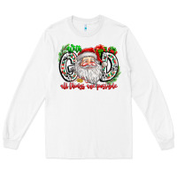 White with god all things are possible santa Long Sleeve Tee - CowhideDigitalArt