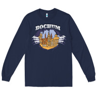 Navy Bochum city Long Sleeve Tee - artisFamous