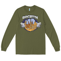 Army Green Bochum city Long Sleeve Tee - artisFamous