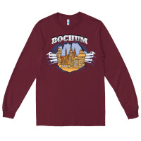 Burgundy Bochum city Long Sleeve Tee - artisFamous