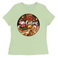 Matcha Hot Cocoa With Cat Ladies Tee - FaDigitalArtStudio