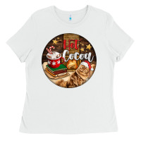 White Hot Cocoa With Cat Ladies Tee - FaDigitalArtStudio
