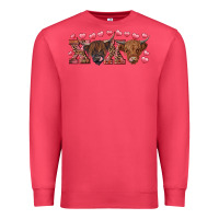 Cardinal Xoxo highland cows Premium Sweatshirt - RanaPortraitStore