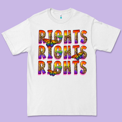 Rights Rights Rights Pride Premium Tee Designed By Fadigitalartstudio