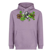 Lavender western cowhide leopard glitter shamrocks Heavyweight Hoodie - Jasminsmagicworld