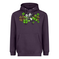 Plum western cowhide leopard glitter shamrocks Heavyweight Hoodie - Jasminsmagicworld