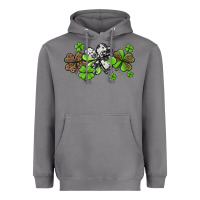 Storm western cowhide leopard glitter shamrocks Heavyweight Hoodie - Jasminsmagicworld