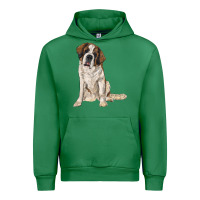 Emerald saint bernard Urban Hoodie - RanaPortraitStore