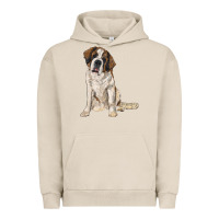 Pigment French Oak saint bernard Urban Hoodie - RanaPortraitStore