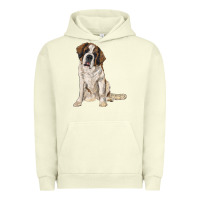 Pigment Pistachio saint bernard Urban Hoodie - RanaPortraitStore
