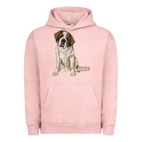 Pigment Salmon saint bernard Urban Hoodie - RanaPortraitStore