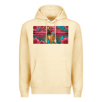 Pina Colada french bulldog floral license plate Premium Hoodie - Artiststas