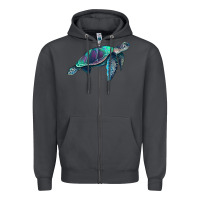 Smoke turtle Zipper Hoodie - RanaPortraitStore