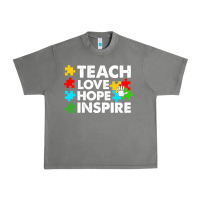 Tornado Teach Love Hope Inspire Urban Heavy Tee - CowhideDigitalArt