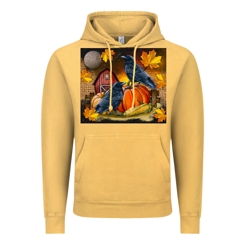 Fall Crow Vintage Hoodie by LillyAllenDesigns | Teevron