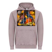 Vintage Zinc Fall Crow Vintage Hoodie - LillyAllenDesigns