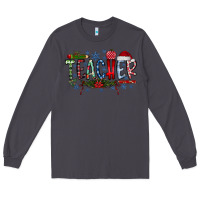 Smoke Teacher Christmas Long Sleeve Tee - CowhideDigitalArt