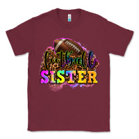 Burgundy football sister Classic Tee - OliviaCreatesArt