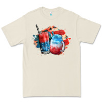 Bone Red white and blue slushy cocktail Premium Tee - FaDigitalArtStudio