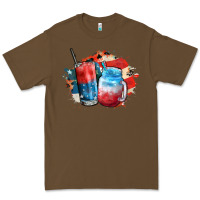 Cacao Red white and blue slushy cocktail Premium Tee - FaDigitalArtStudio