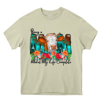 Mossy Being a Mom Makes My Life Complete Heavy Core Tee - CowCowDesign