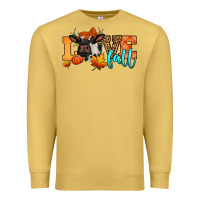 Antique Gold love fall holstein cow Premium Sweatshirt - Jasminsmagicworld