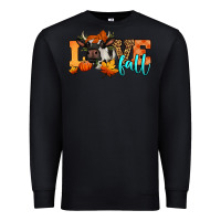 Black love fall holstein cow Premium Sweatshirt - Jasminsmagicworld