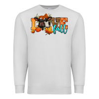 Dove Grey love fall holstein cow Premium Sweatshirt - Jasminsmagicworld