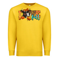 Love Fall Holstein Cow Premium Sweatshirt | Teevron