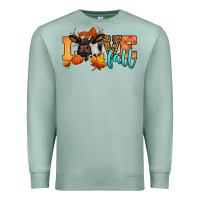 Seafoam love fall holstein cow Premium Sweatshirt - Jasminsmagicworld