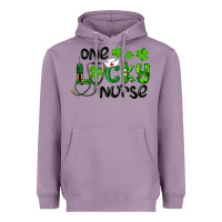 Lavender Saint Patricks One Lucky Nurse Heavyweight Hoodie - RanaPortraitStore