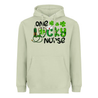 Matcha Saint Patricks One Lucky Nurse Heavyweight Hoodie - RanaPortraitStore
