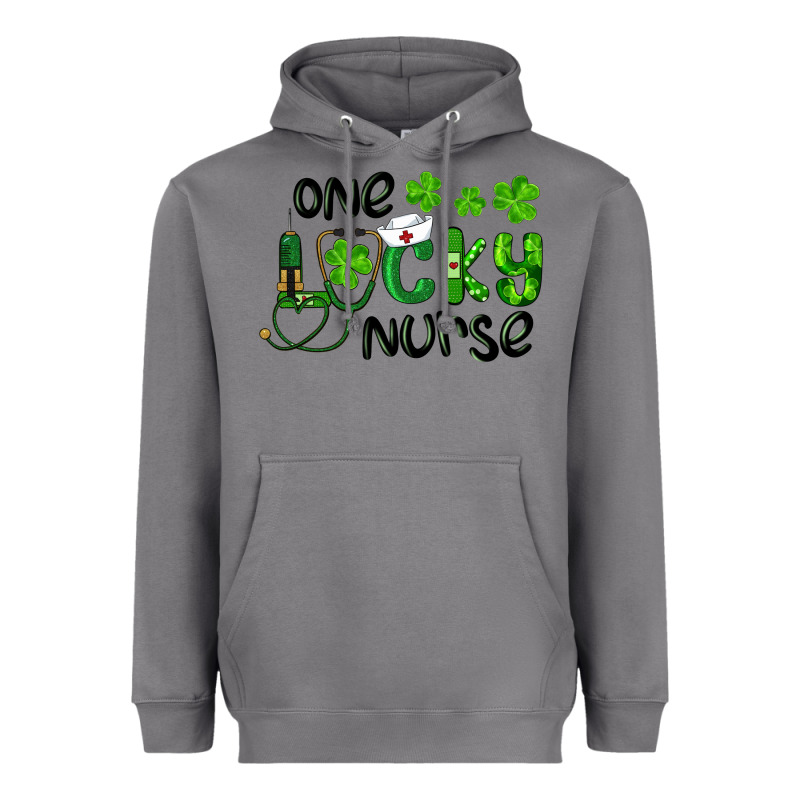 Saint Patricks One Lucky Nurse Heavyweight Hoodie by RanaPortraitStore | Teevron